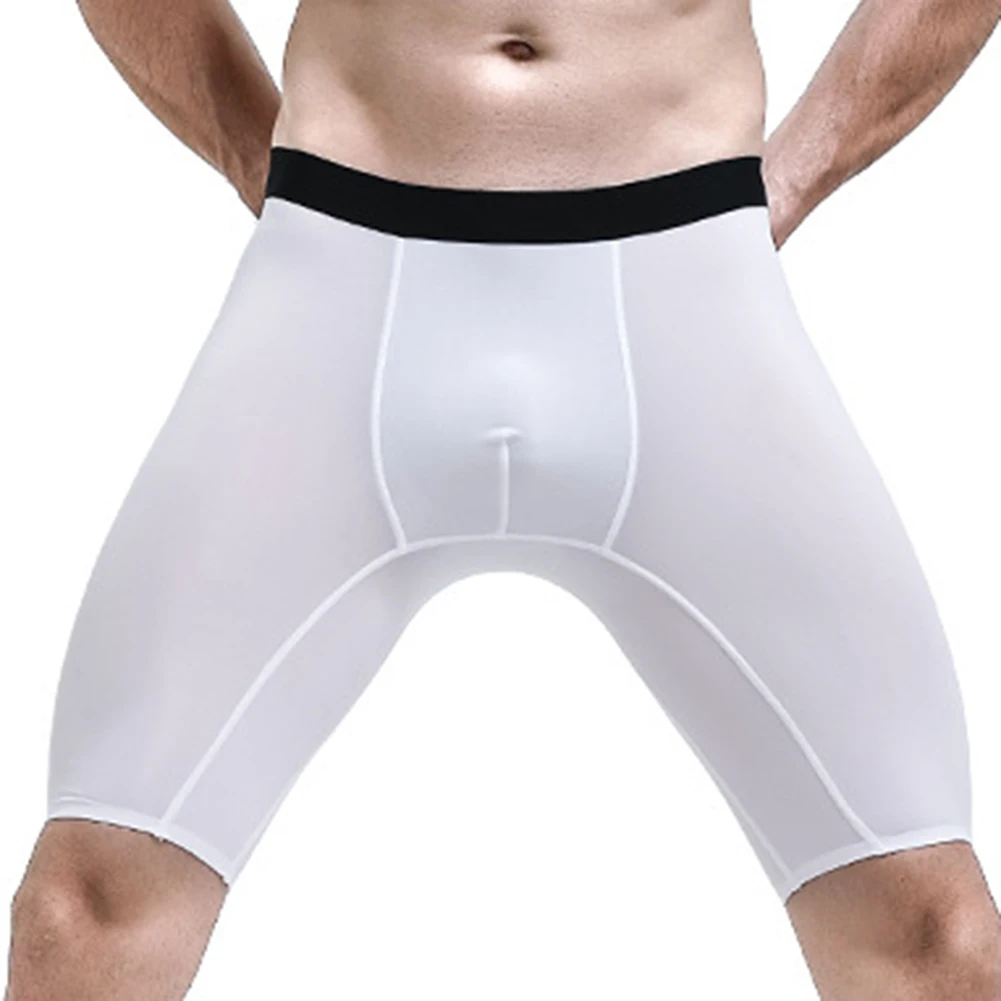 Long Leg Trunk Men - Men Long Leg Boxer Shorts Breathable