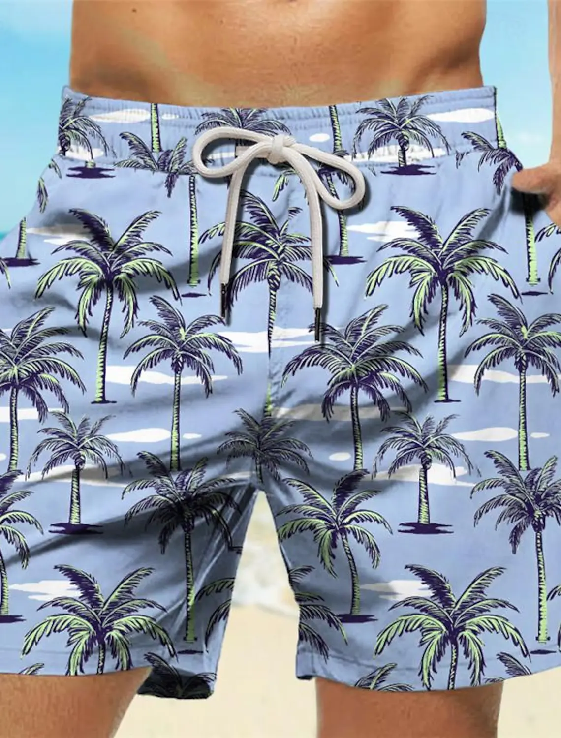 Trunk Breathable Men - Tropical Palm Tree 3D Printed Men's