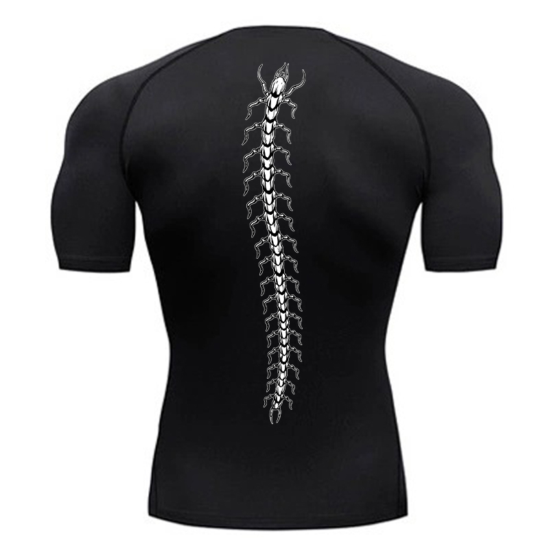 Base Layer Top - Graphic Compression Shirts for Men Gym