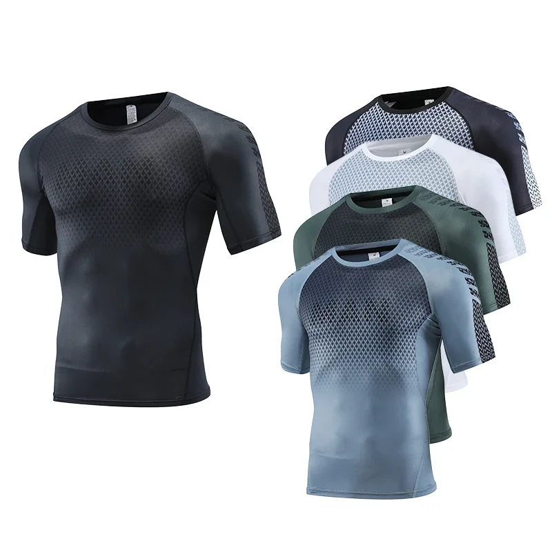 T Shirt Tight Fit - Mens Sport Top for Fitness T-shirt