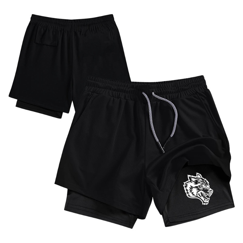 Compression Shorts Athletes - Streetwear Men's Double Layer Shorts Casual