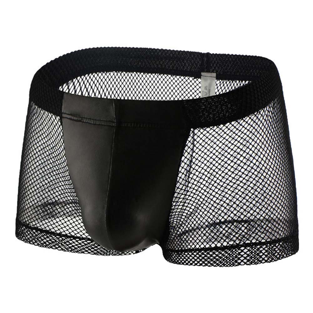 Pouch Boxer Pouch - Men Mesh See Through Boxer Shorts
