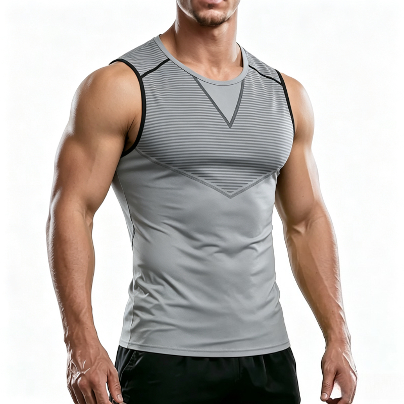 T Shirt Tight Fit - Comprehensive Training Sleeveless T Shirts Men