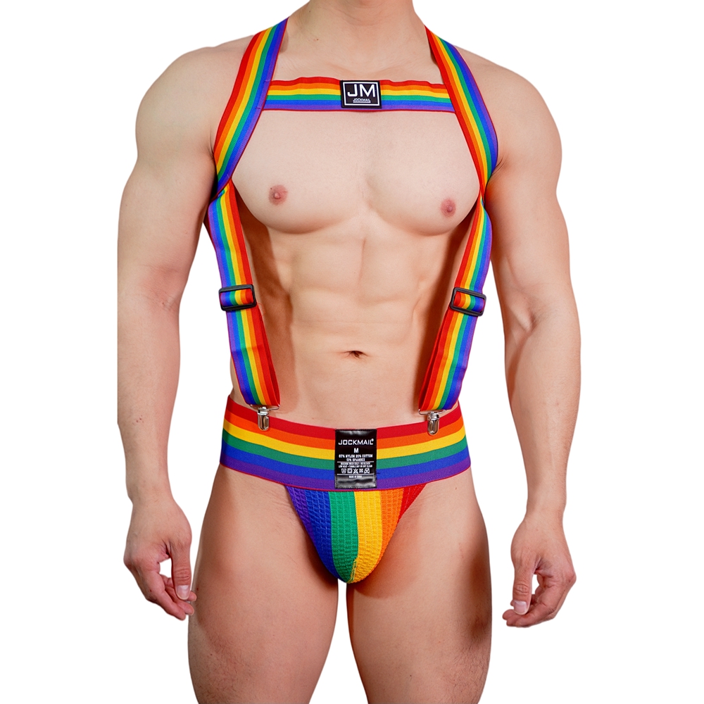 Jockstrap Athletic - JOCKMAIL Rainbow Body Harness Adjustable with
