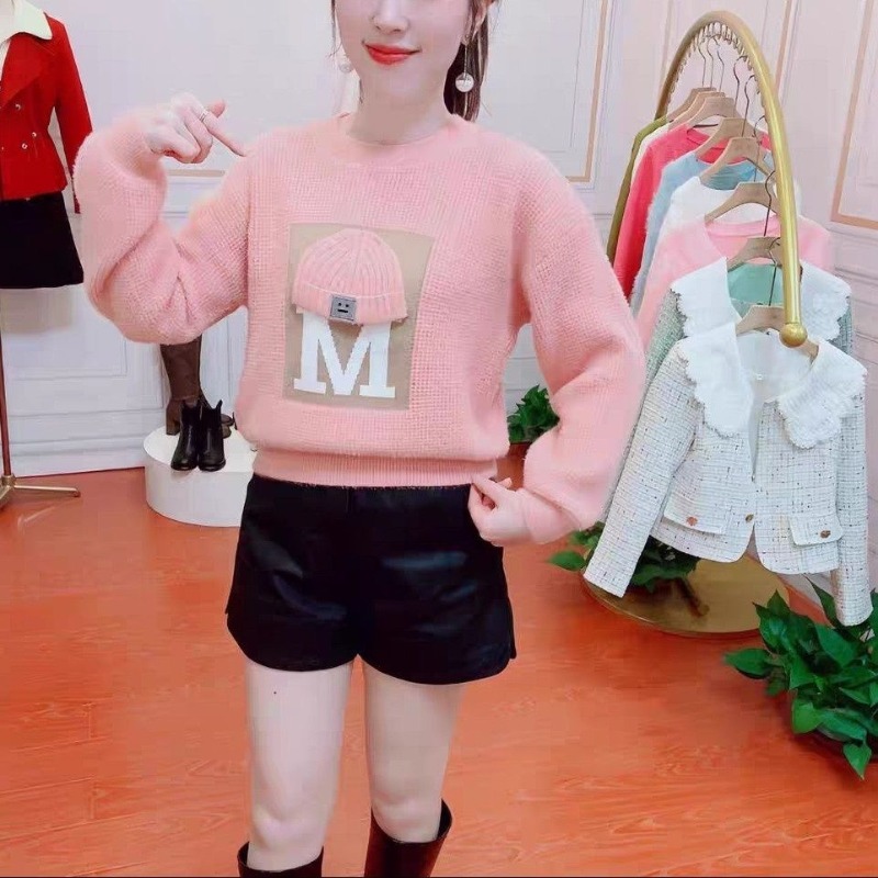 Undershirt Crew Neck - Women's Autumn Winter Crew Neck Screw