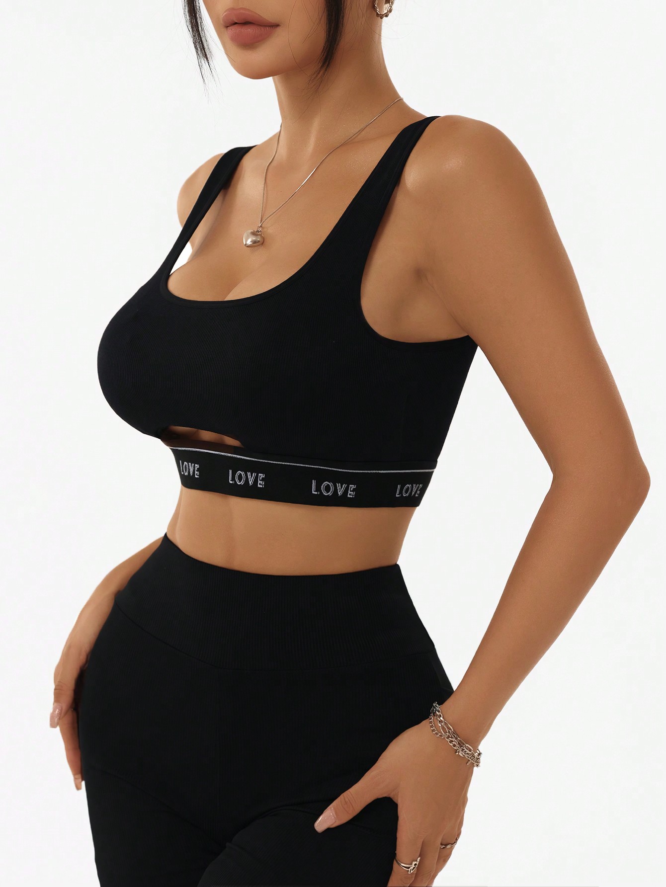 Women Ribbed U Neck Sports Bra - đánh giá và giá Tank Top Ribbed