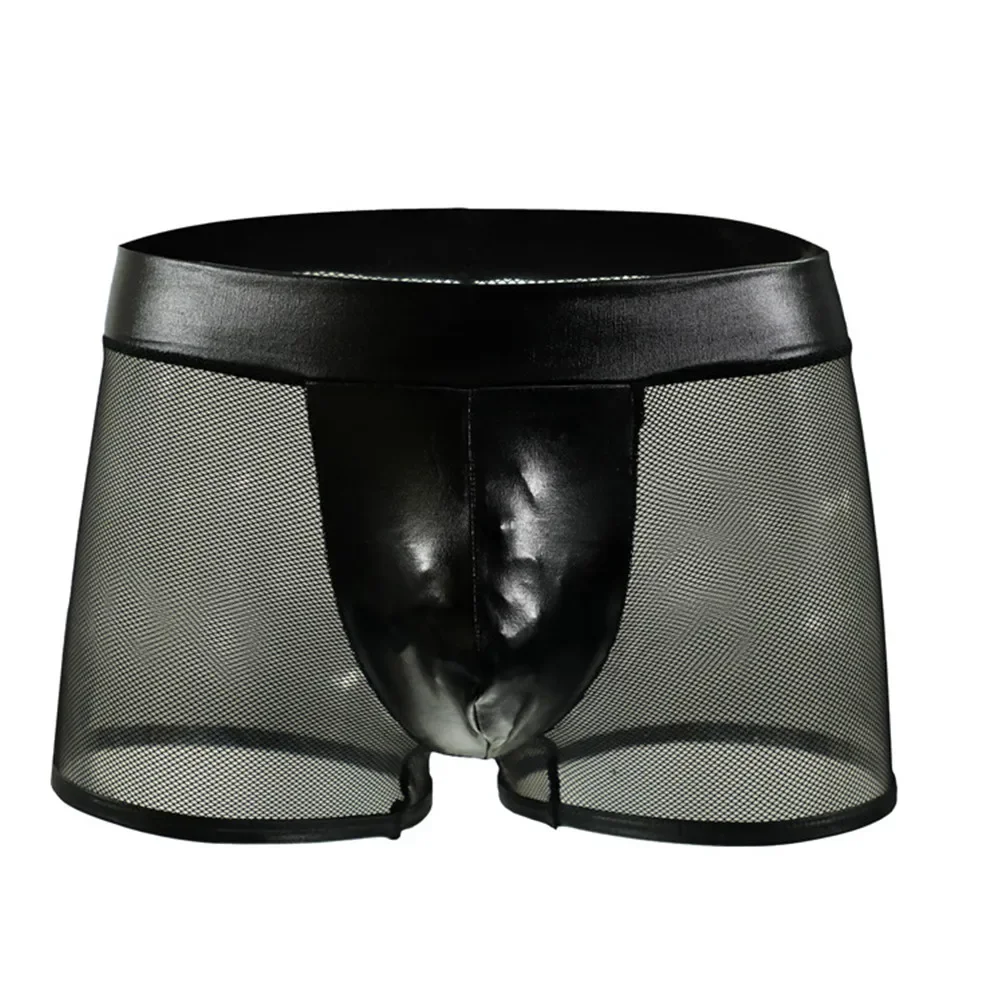 Men Sexy Underwear Faux Leathe - đánh giá và giá Bamboo Fiber Trunk