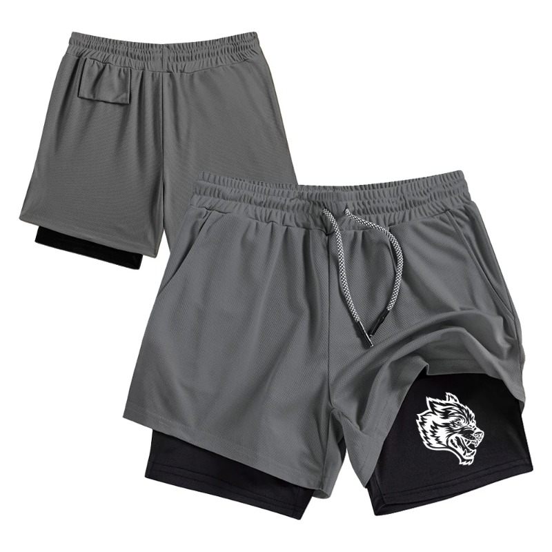 Streetwear Men's Double Layer  - đánh giá và giá Compression Shorts Athletes