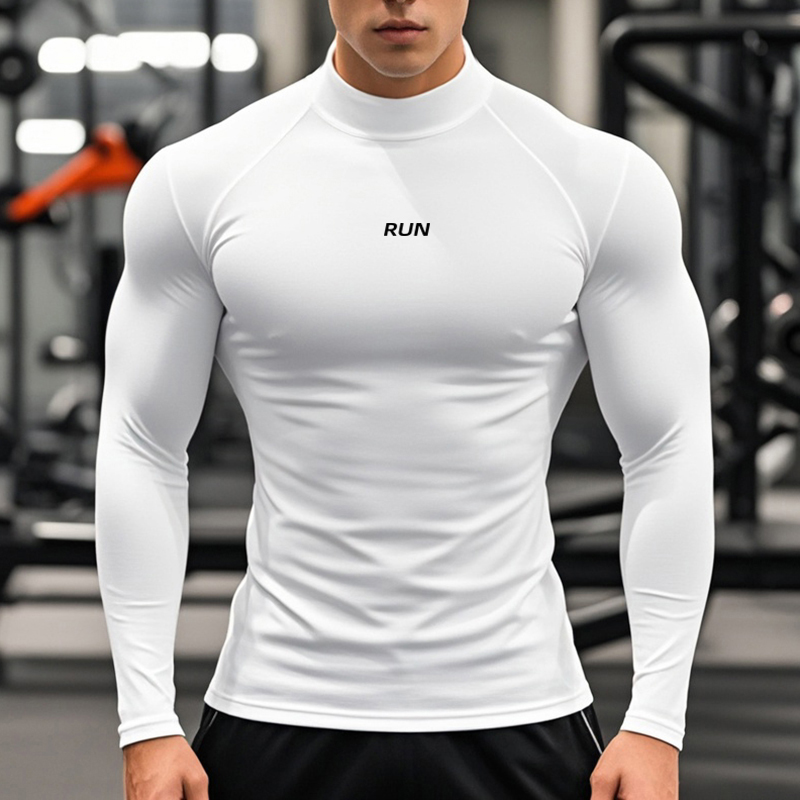 Men's Running Turtleneck Quick - đánh giá và giá T Shirt Tight Fit