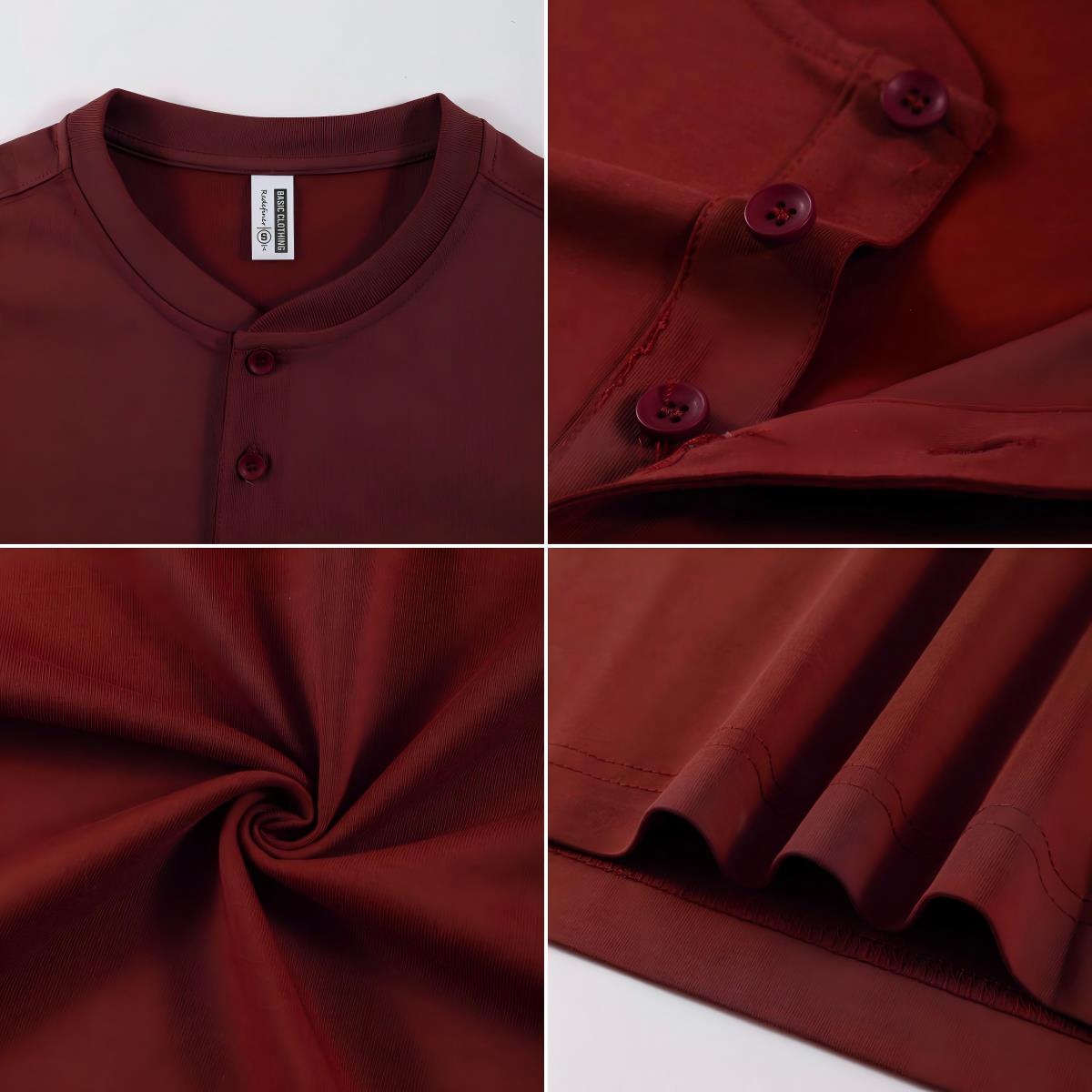 2026 NEW Solid Cotton Henley S - đánh giá và giá Undershirt Crew Neck