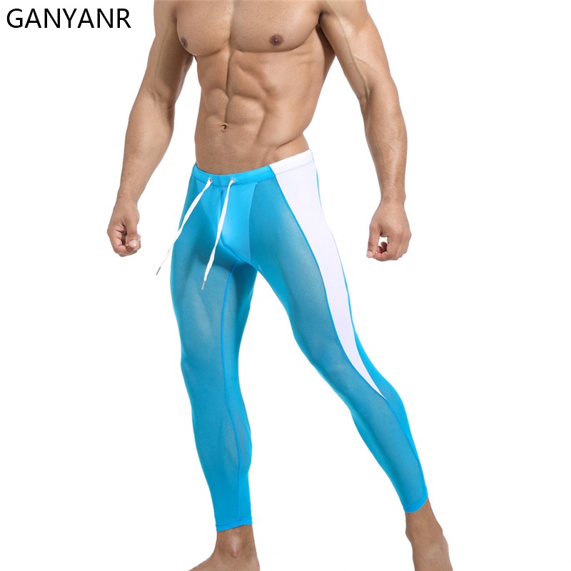 GANYANR Chạy Thun Nam Nén Quần - đánh giá và giá Compression Long Pant