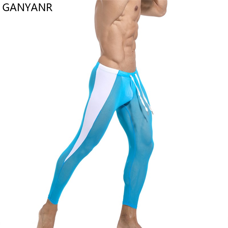 GANYANR Chạy Thun Nam Nén Quần - đánh giá và giá Compression Long Pant