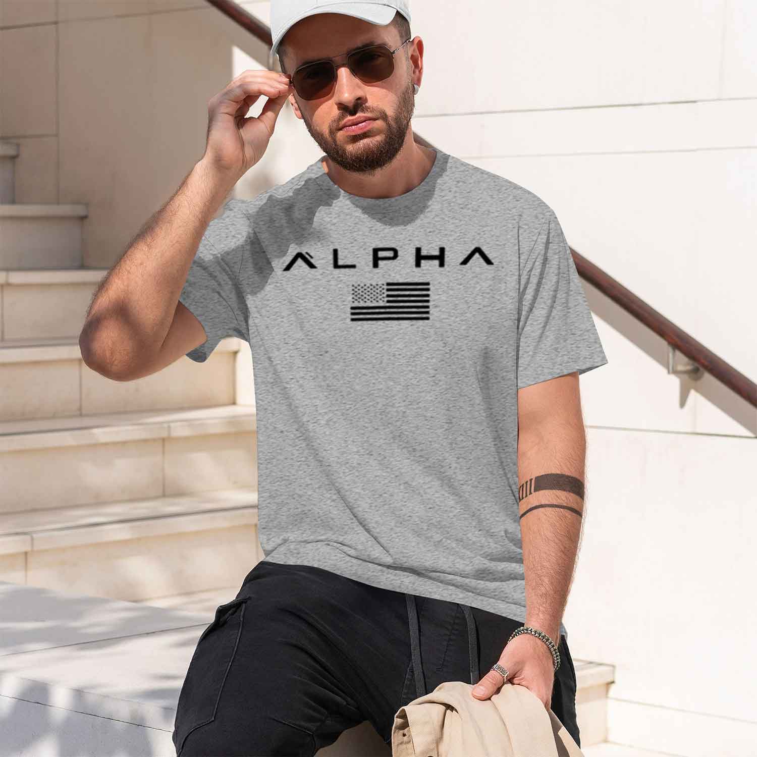 Men's Printed Round-ne Fitness - đánh giá và giá Undershirt Crew Neck