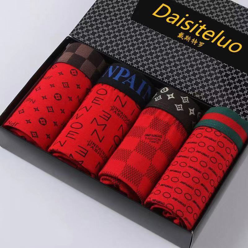 4/Nam Quần Lót Quần Lót Boxer  - đánh giá và giá Boxer Brief Pack Cotton