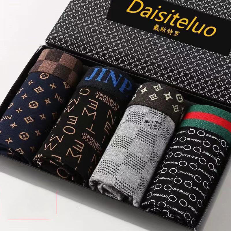 4/Nam Quần Lót Quần Lót Boxer  - đánh giá và giá Boxer Brief Pack Cotton
