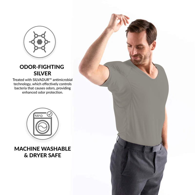 Men Undershirts Anti-transpira - đánh giá và giá Undershirt Crew Neck