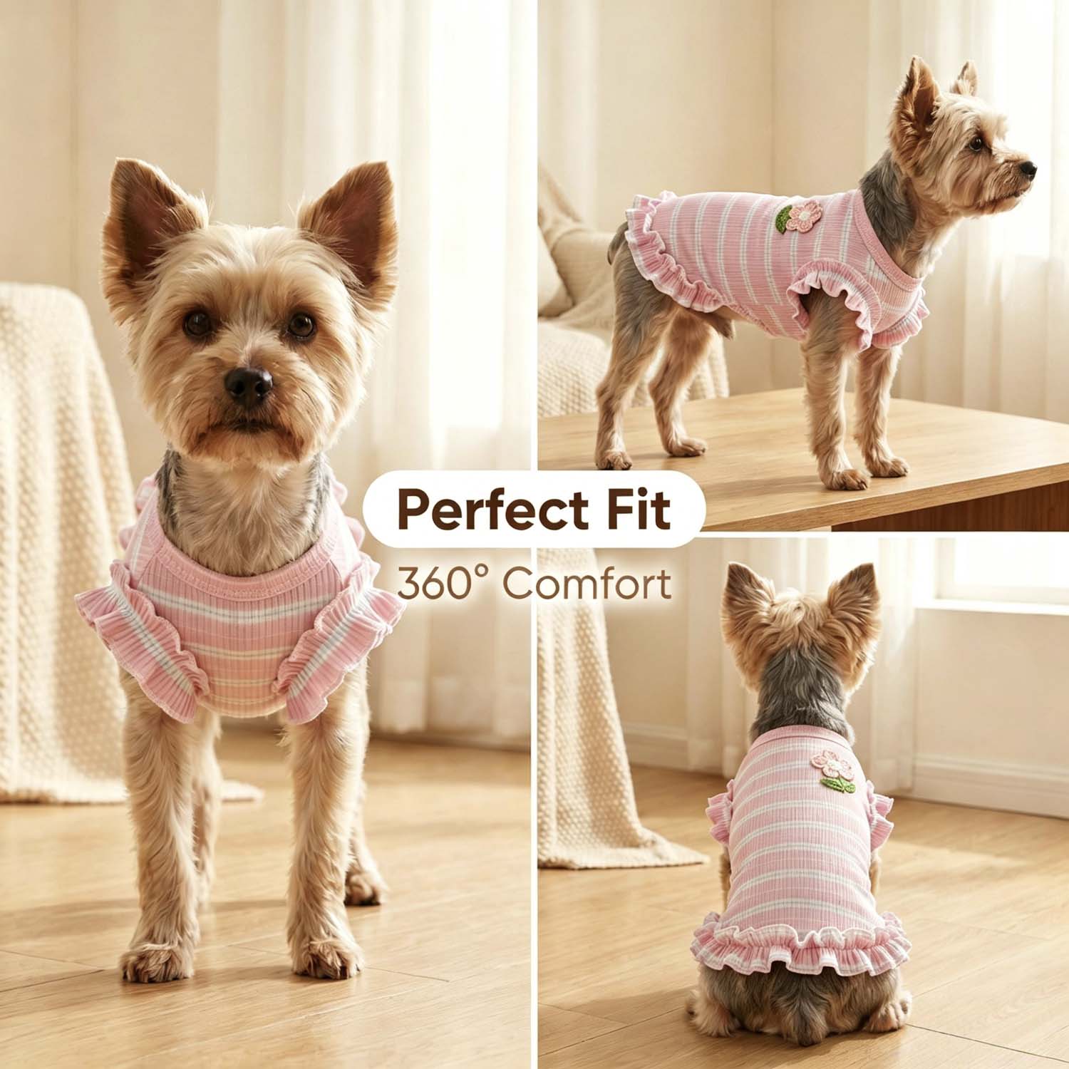 1PC Cute Ruffled Striped Summe - đánh giá và giá Tank Top Ribbed