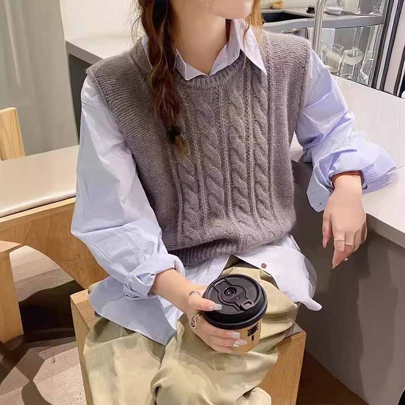 2025 New O-Neck Knitted Vest W - đánh giá và giá Sleeveless Undershirt