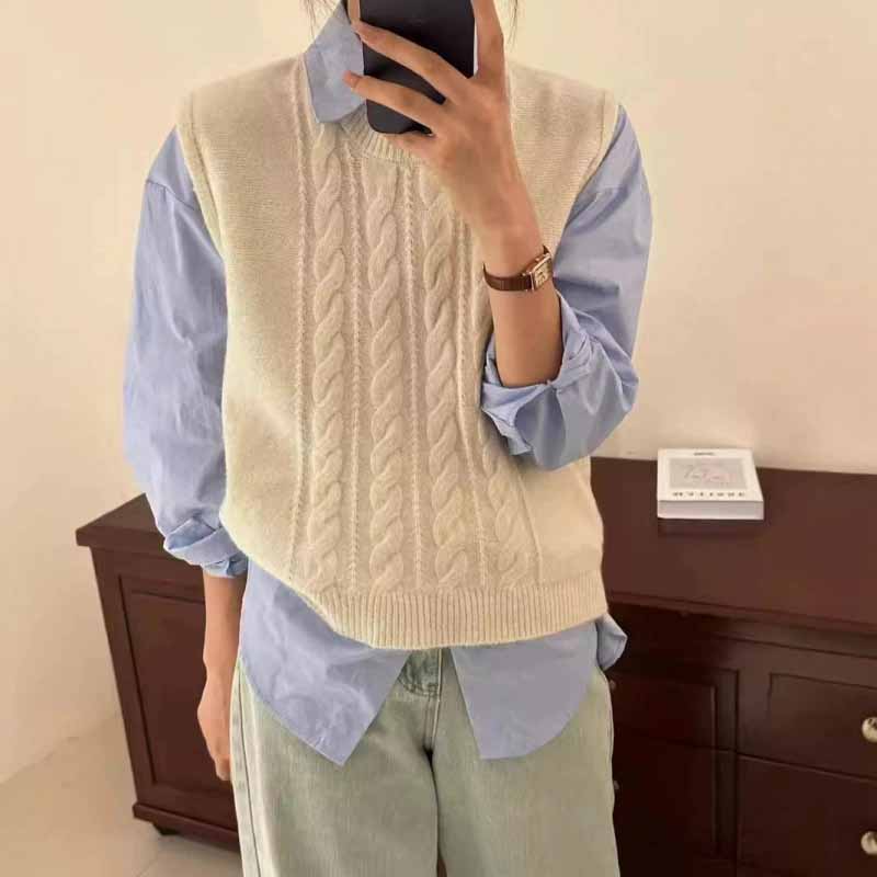 2025 New O-Neck Knitted Vest W - đánh giá và giá Sleeveless Undershirt