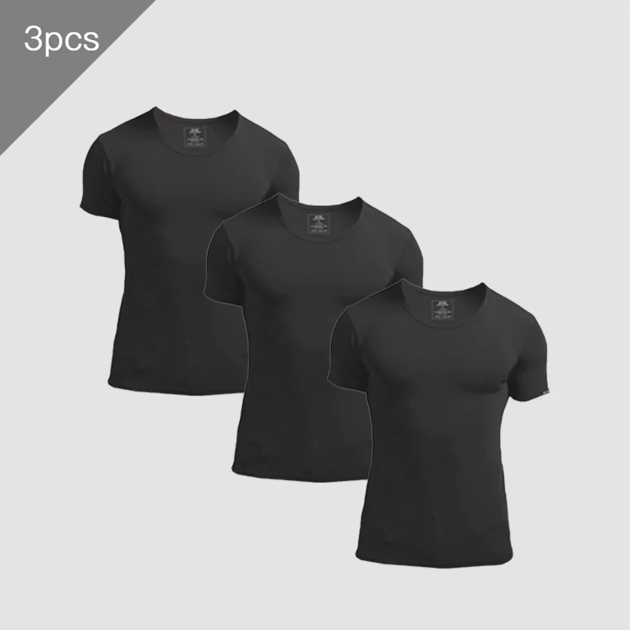 3PCS Men's Summer Short Sleeve - đánh giá và giá Undershirt Crew Neck