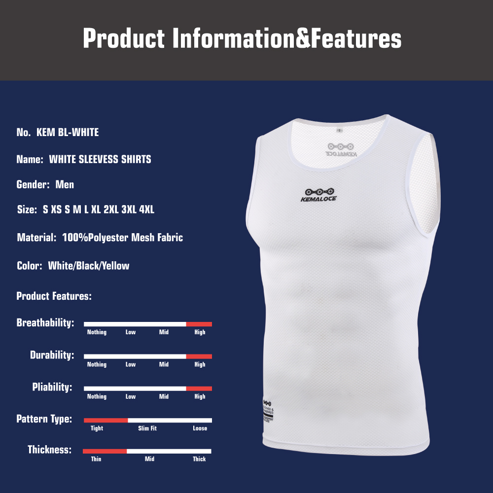 KEMALOCE Cycling Base Layer Sl - đánh giá và giá Sleeveless Undershirt