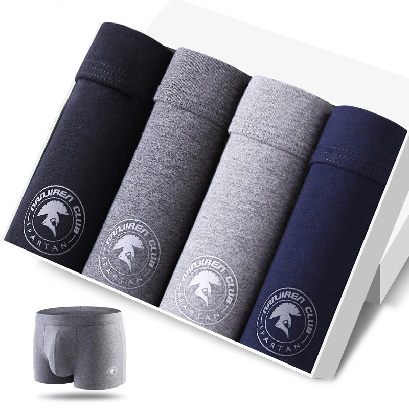 4pcs Men's Panties Sexy Shorts - đánh giá và giá Boxer Brief Pack Cotton