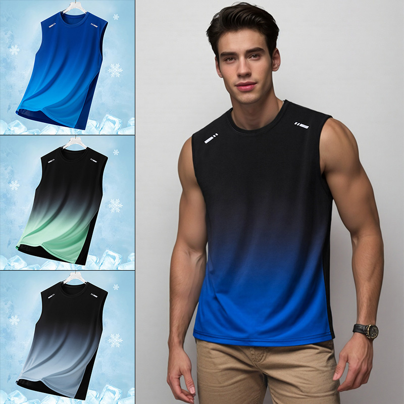 Men Gradient Sports Vest Light - đánh giá và giá Sleeveless Undershirt
