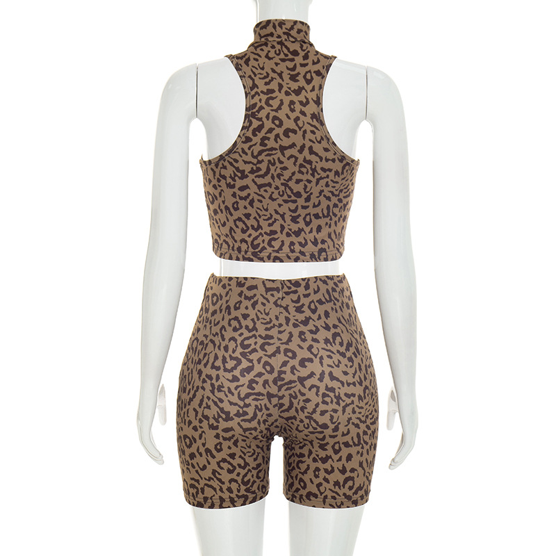 Leopard Print Ribbed Slim 2 Pi - đánh giá và giá Tank Top Ribbed