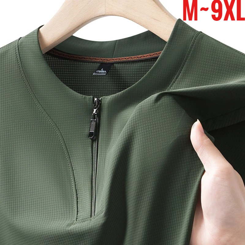 Big Size 9XL Men's Ice Silk He - đánh giá và giá T Shirt Tight Fit
