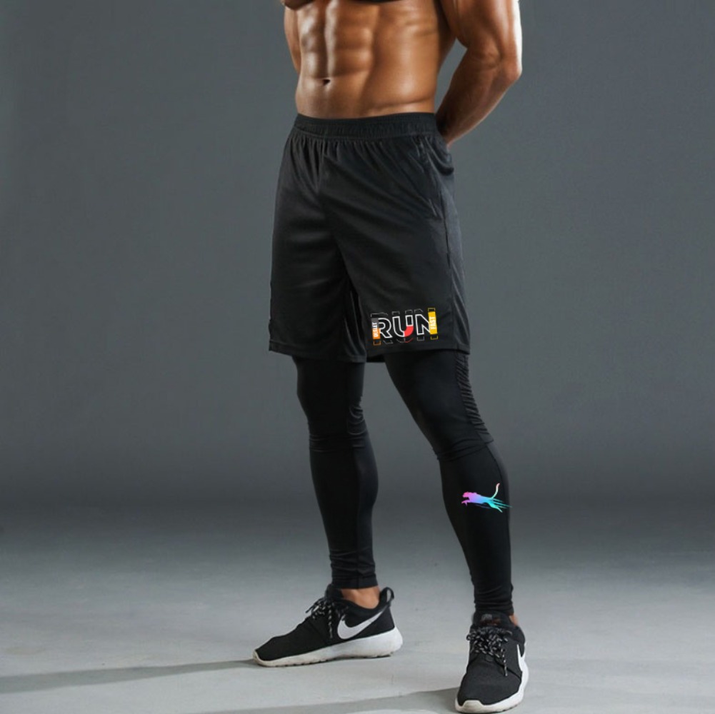 Men's Running Jogging 2 Piece  - đánh giá và giá Compression Shorts Athletes