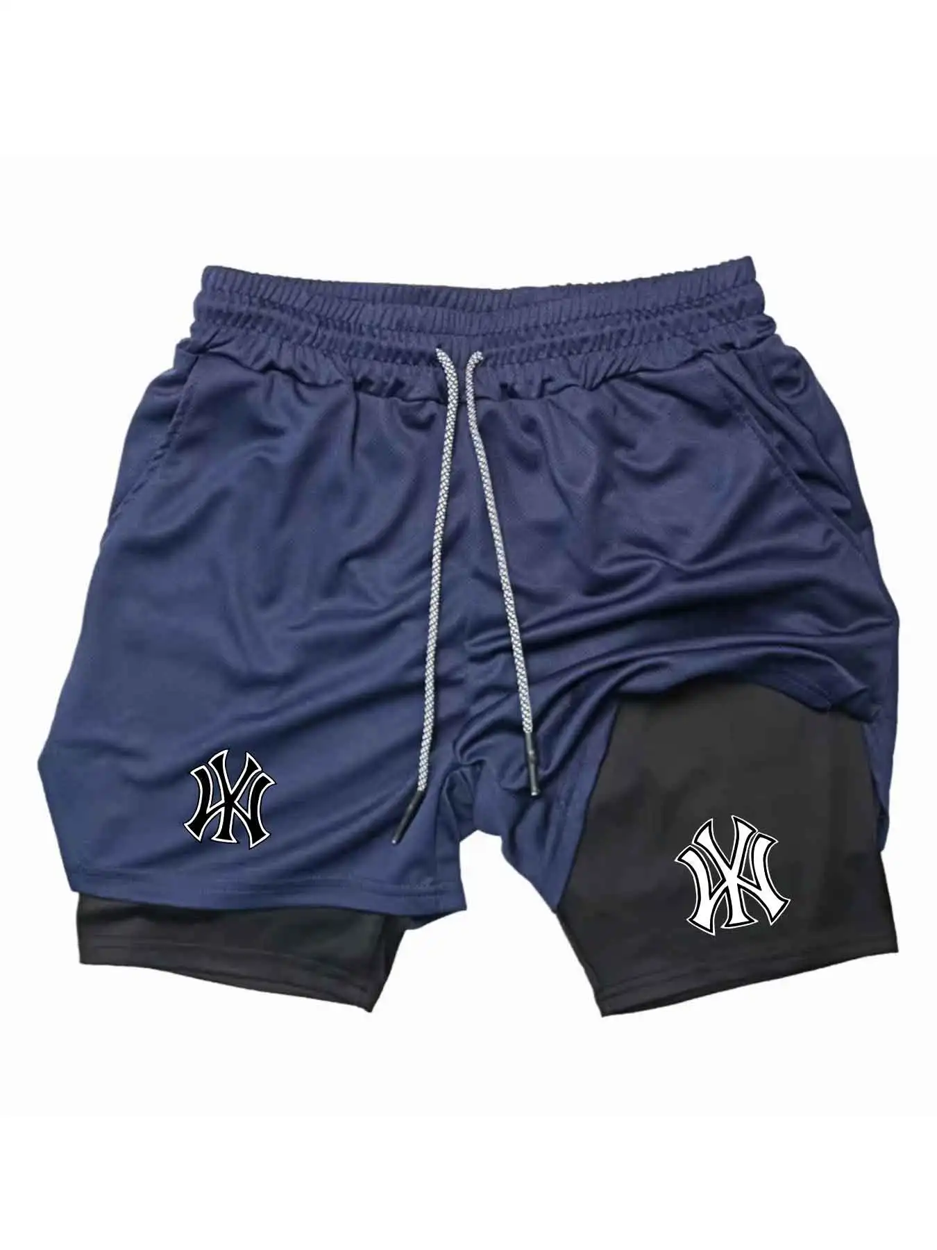 Men 2 in 1 Logo Print Sports S - đánh giá và giá Compression Shorts Athletes