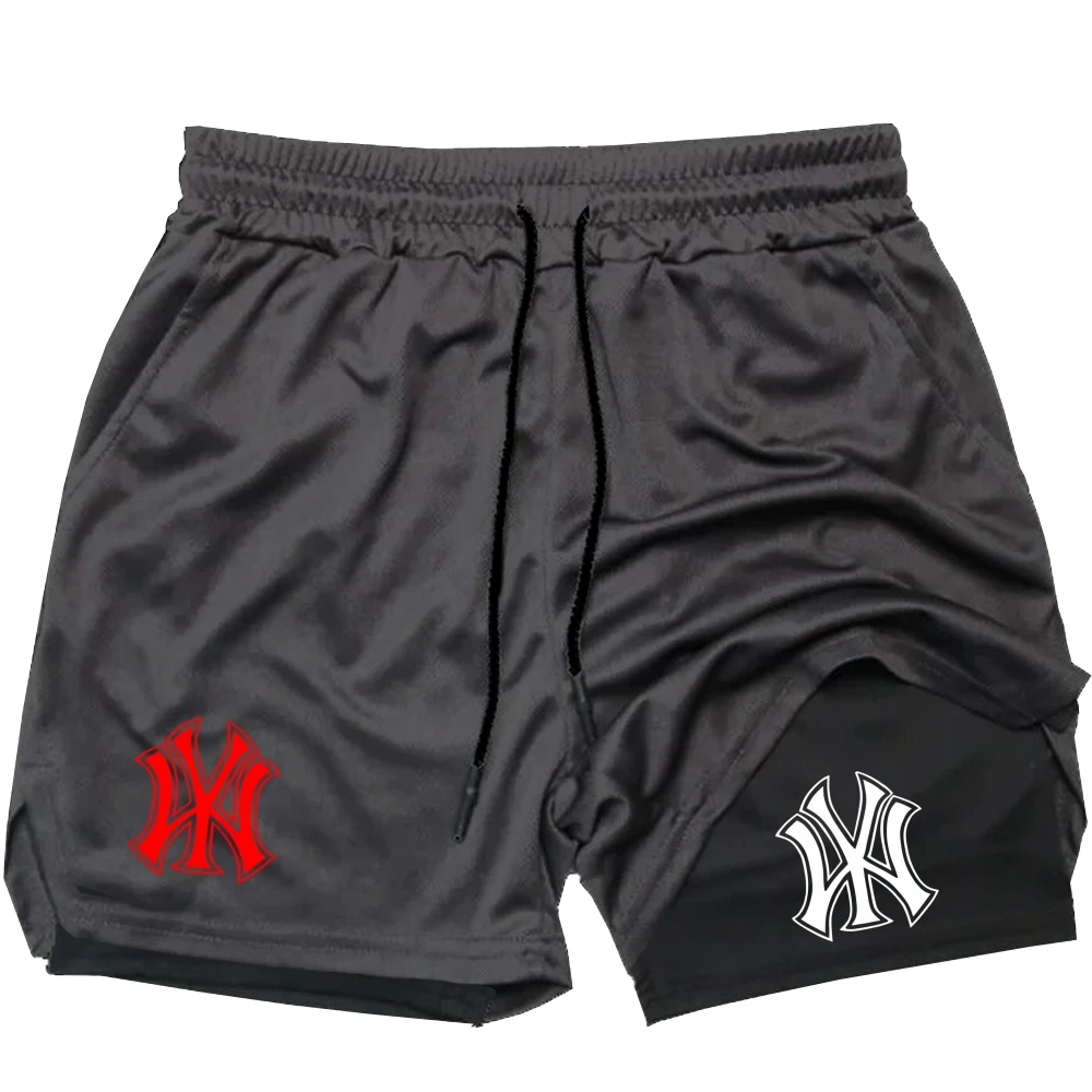 Men 2 in 1 Logo Print Sports S - đánh giá và giá Compression Shorts Athletes