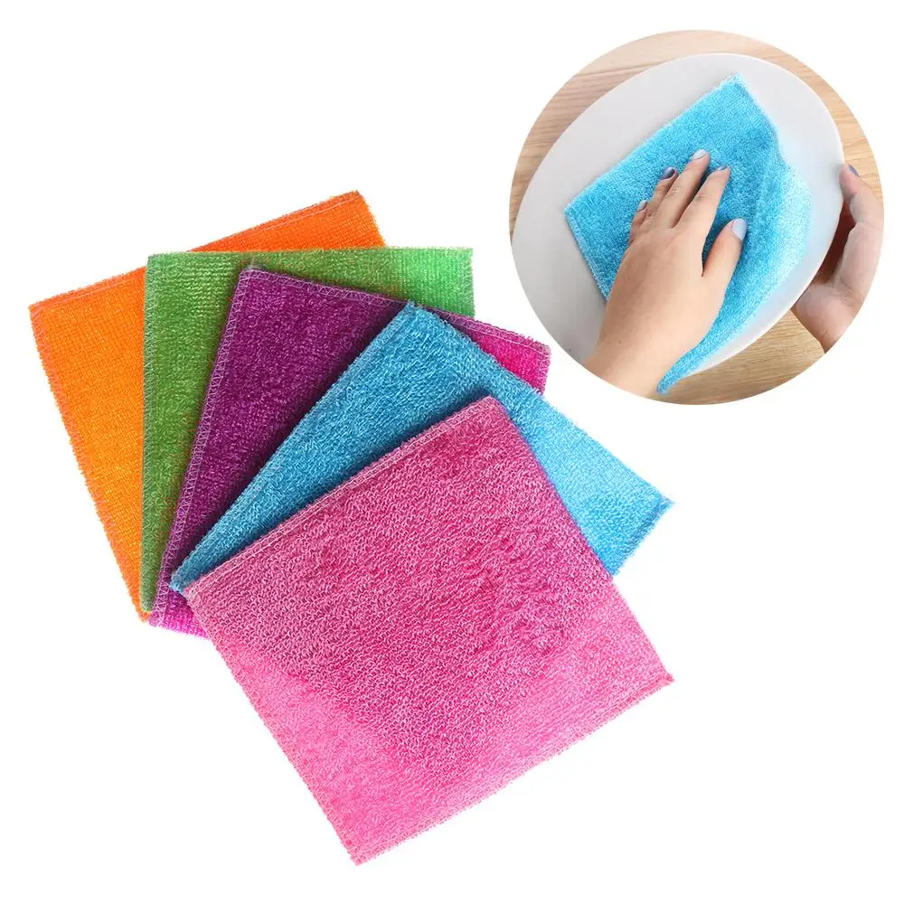 1/5PCS Cleaning Rags Anti-grea - đánh giá và giá Bamboo Fiber Trunk