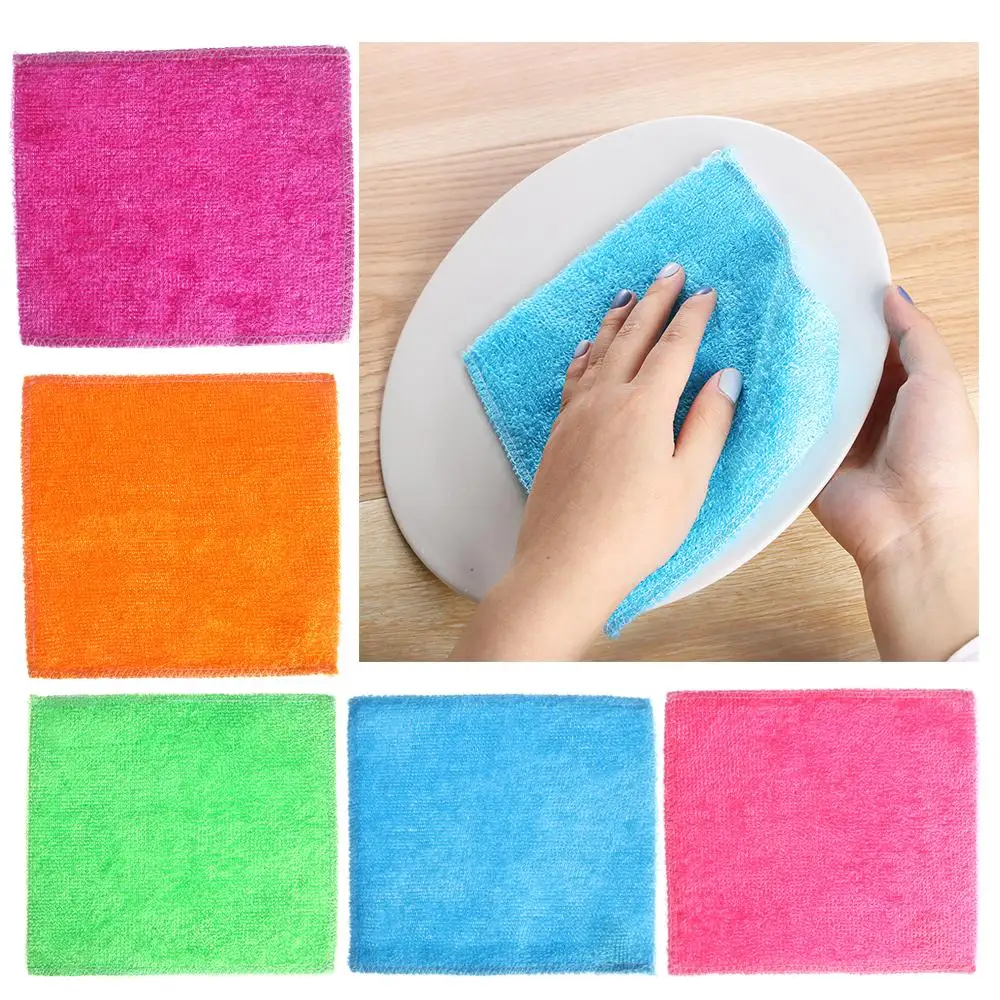 1/5PCS Cleaning Rags Anti-grea - đánh giá và giá Bamboo Fiber Trunk