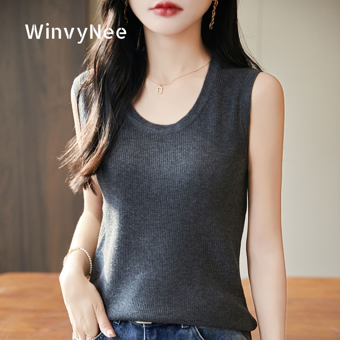 WinvyNee Women Deep Crew Neck  - đánh giá và giá Tank Top Ribbed