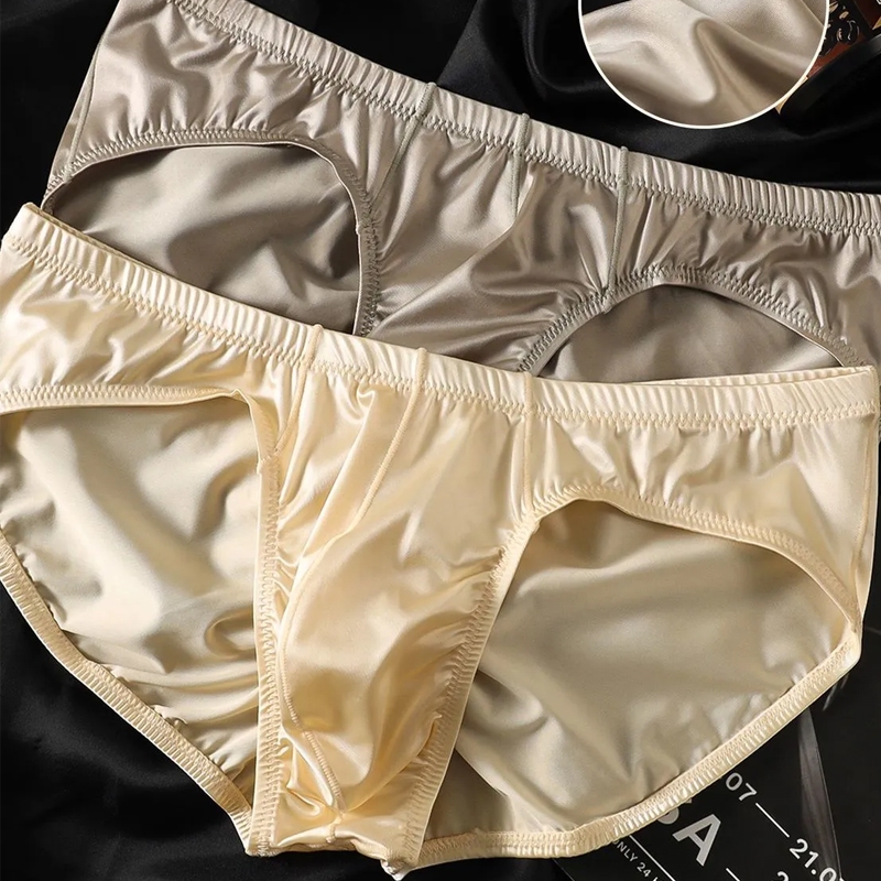 4pcs Mens Briefs Shinny Satin  - đánh giá và giá Pouch Boxer Pouch