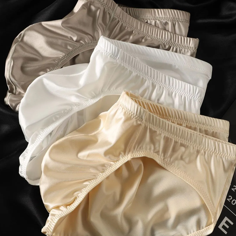 4pcs Mens Briefs Shinny Satin  - đánh giá và giá Pouch Boxer Pouch