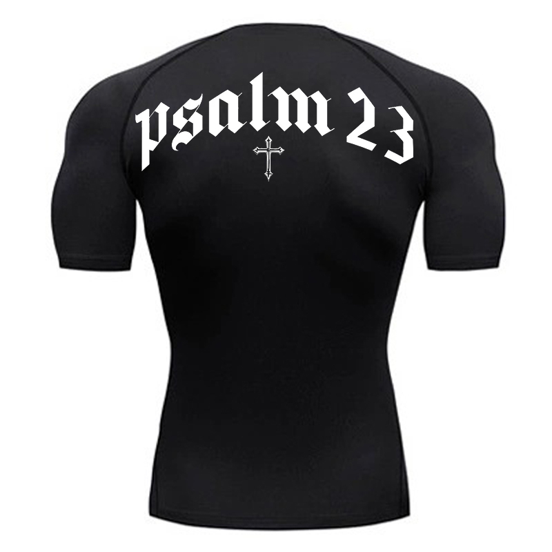 Psalm 23 Cross Print Compressi - đánh giá và giá Base Layer Top